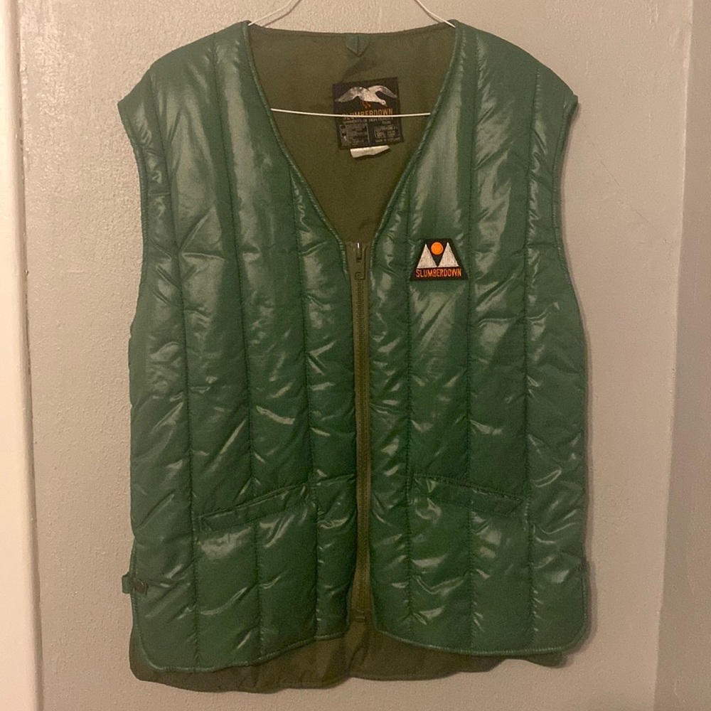 Slumberdown green puffer fest size large